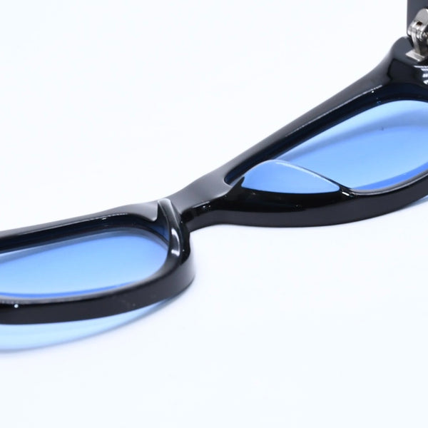 極美品 TOMFORD トムフォード サングラス Cary カリー TF58-F イタリア製 アセテート ブラック ブルー ゴールド金具 サイズ52◻︎20 中古 4a008523