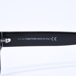 極美品 TOMFORD トムフォード サングラス Cary カリー TF58-F イタリア製 アセテート ブラック ブルー ゴールド金具 サイズ52◻︎20 中古 4a008523