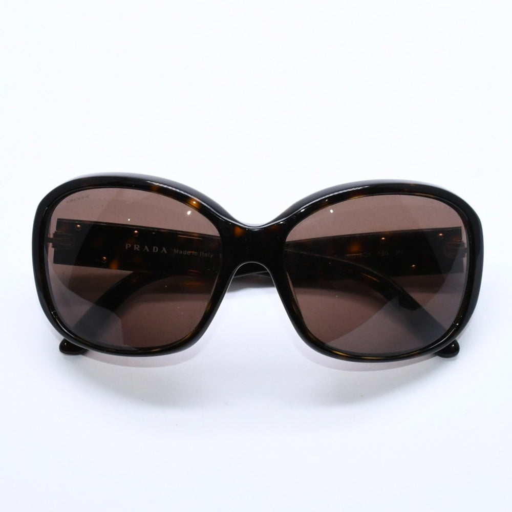 極美品 PRADA プラダ Sunglasses サングラス アイウェア SPR 10M-A サイズ59◻︎16 ブラウン ゴールド金具 中古 4a008527