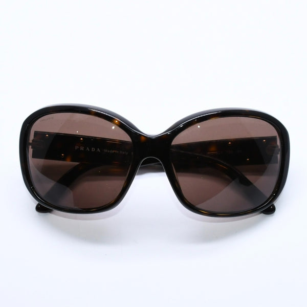 極美品 PRADA プラダ Sunglasses サングラス アイウェア SPR 10M-A サイズ59◻︎16 ブラウン ゴールド金具 中古 4a008527