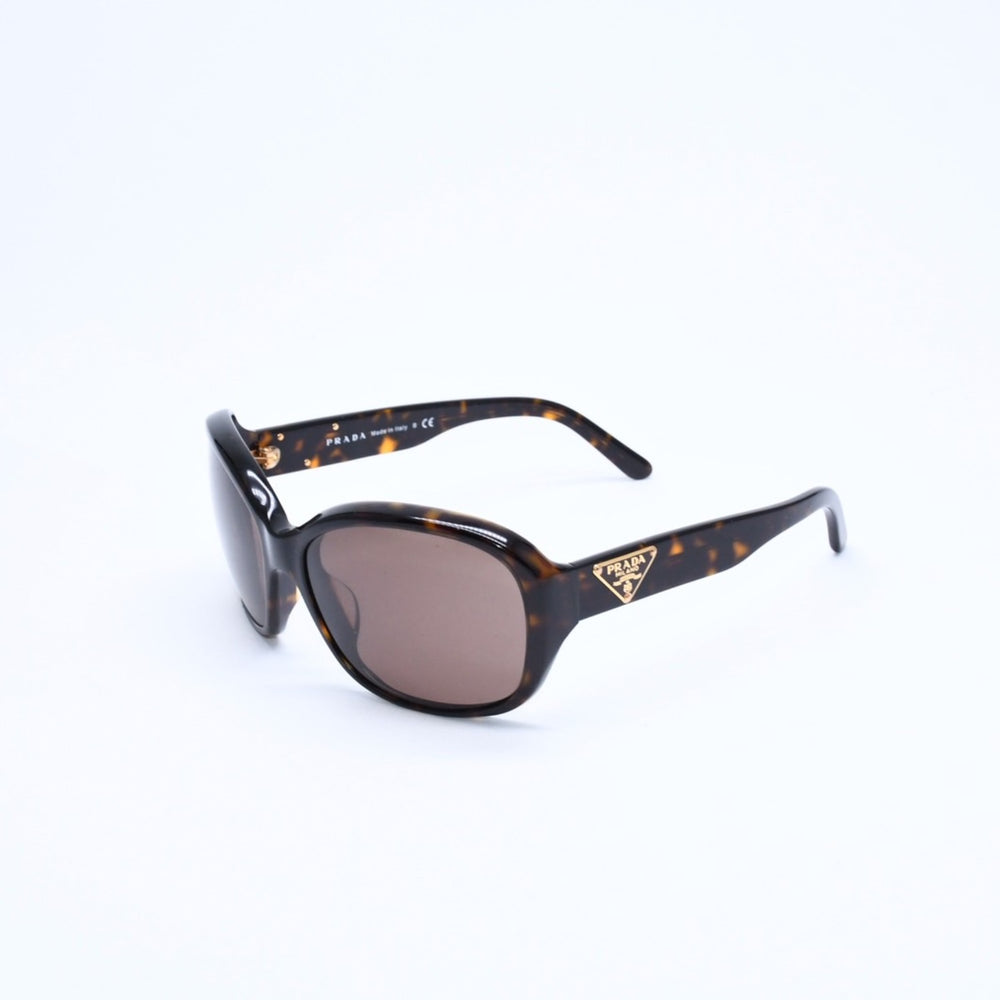 極美品 PRADA プラダ Sunglasses サングラス アイウェア SPR 10M-A サイズ59◻︎16 ブラウン ゴールド金具 中古 4a008527