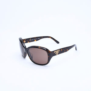 極美品 PRADA プラダ Sunglasses サングラス アイウェア SPR 10M-A サイズ59◻︎16 ブラウン ゴールド金具 中古 4a008527