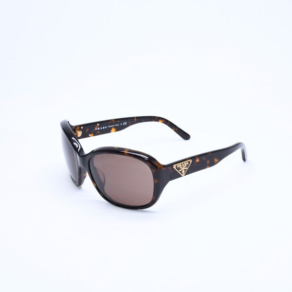 極美品 PRADA プラダ Sunglasses サングラス アイウェア SPR 10M-A サイズ59◻︎16 ブラウン ゴールド金具 中古 4a008527