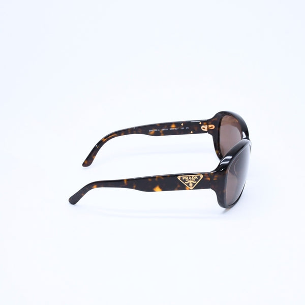 極美品 PRADA プラダ Sunglasses サングラス アイウェア SPR 10M-A サイズ59◻︎16 ブラウン ゴールド金具 中古 4a008527