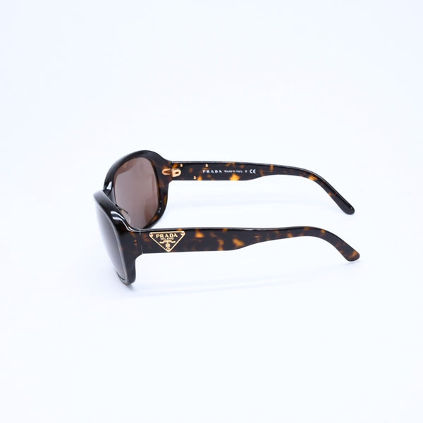 極美品 PRADA プラダ Sunglasses サングラス アイウェア SPR 10M-A サイズ59◻︎16 ブラウン ゴールド金具 中古 4a008527