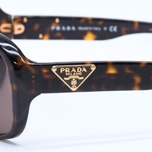 極美品 PRADA プラダ Sunglasses サングラス アイウェア SPR 10M-A サイズ59◻︎16 ブラウン ゴールド金具 中古 4a008527