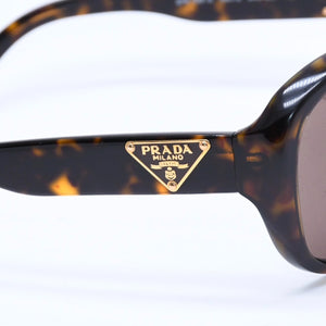 極美品 PRADA プラダ Sunglasses サングラス アイウェア SPR 10M-A サイズ59◻︎16 ブラウン ゴールド金具 中古 4a008527