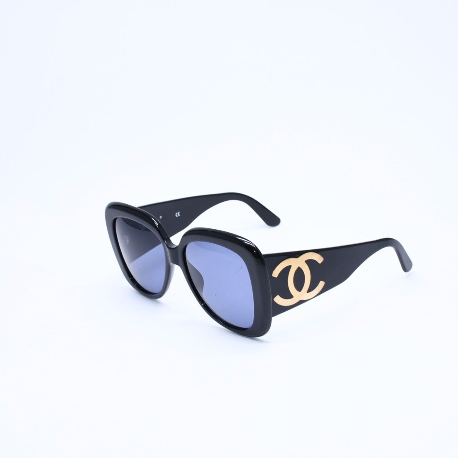 美品 CHANEL sunglasses Coco gold 94305 y2k CHANEL Sunglasses Eyewear 05254 94305 Coco Mark Black Gold Plastic