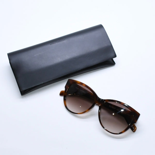 SAINT LAURENT サンローラン Sunglasses サングラス アイウェア SL162/F サイズ56◻︎14 145 ブラウン 美品 中古 4a008439