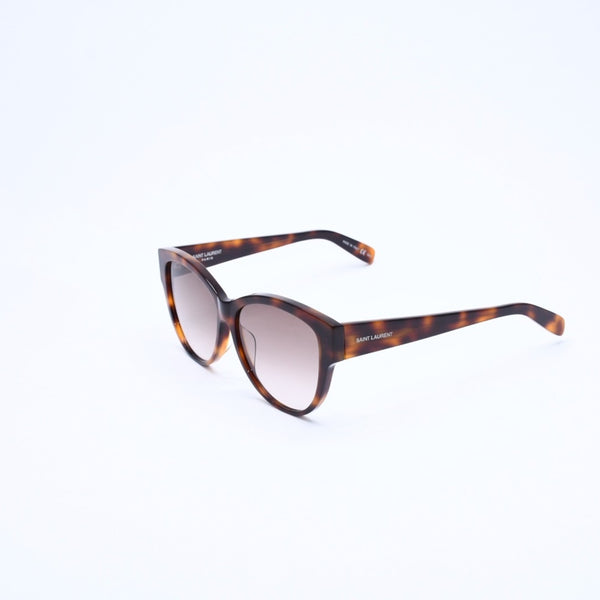 SAINT LAURENT サンローラン Sunglasses サングラス アイウェア SL162/F サイズ56◻︎14 145 ブラウン 美品 中古 4a008439