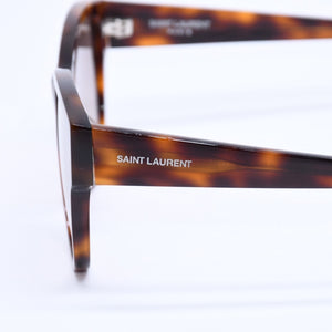 SAINT LAURENT サンローラン Sunglasses サングラス アイウェア SL162/F サイズ56◻︎14 145 ブラウン 美品 中古 4a008439