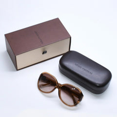 極美品 LOUIS VUITTON ルイヴィトン スプソン サングラス Z0283E アセテート ブラウン ゴールド金具 サイズ60◻︎13 中古 4a008525
