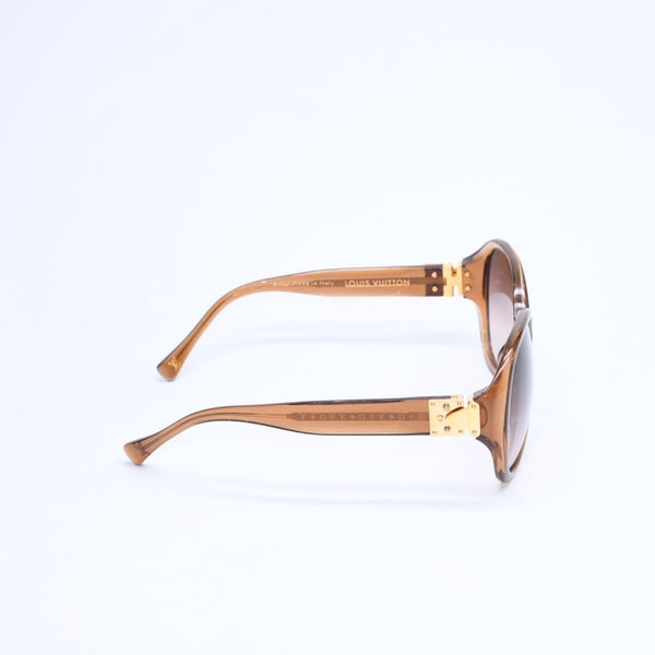 極美品 LOUIS VUITTON ルイヴィトン スプソン サングラス Z0283E アセテート ブラウン ゴールド金具 サイズ60◻︎13 中古 4a008525
