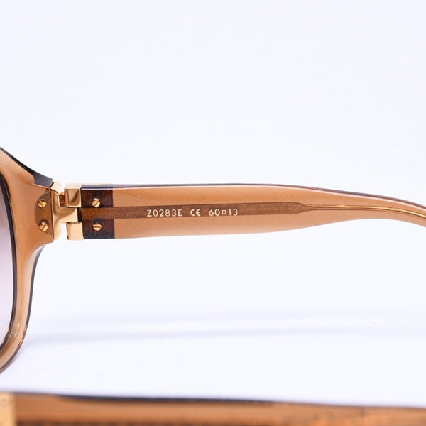 極美品 LOUIS VUITTON ルイヴィトン スプソン サングラス Z0283E アセテート ブラウン ゴールド金具 サイズ60◻︎13 中古 4a008525