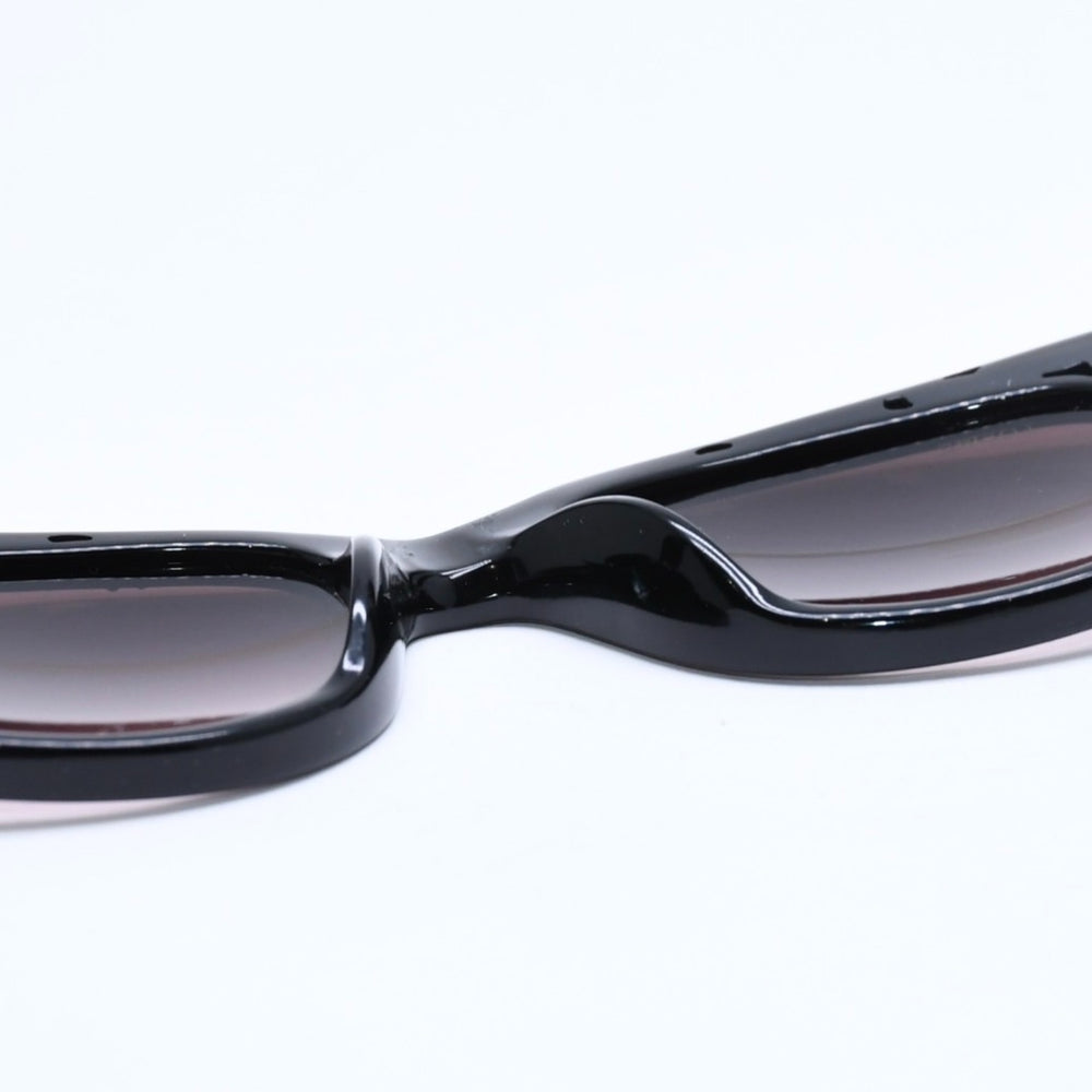 極美品 LOEWE ロエベ サングラス ビジュー アナグラム SLW841 イタリア製 アセテート メタル ブラック シルバー金具 サイズ51◻︎19 中古 4a008465