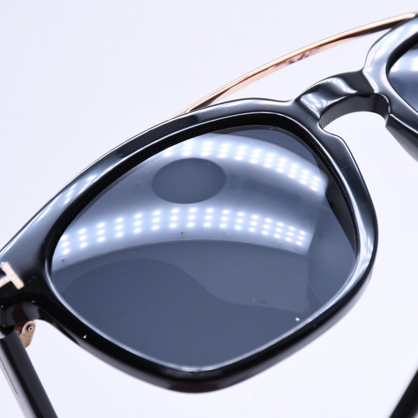 TOM FORD トムフォード Sunglasses サングラス アイウェア TF516 01A サイズ54◻︎19 145 ブラック ゴールド金具 美品 中古 4a008498