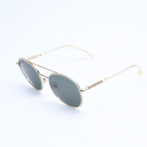 極美品 BURBERRY バーバリー ダブルブリッジ チェック柄 サングラス DY3487626 メタル ゴールド金具 サイズ55◻︎20 中古 4a008499
