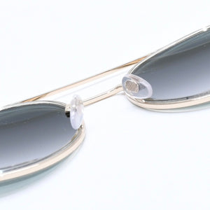 極美品 BURBERRY バーバリー ダブルブリッジ チェック柄 サングラス DY3487626 メタル ゴールド金具 サイズ55◻︎20 中古 4a008499