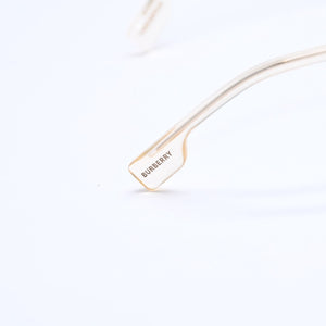 極美品 BURBERRY バーバリー ダブルブリッジ チェック柄 サングラス DY3487626 メタル ゴールド金具 サイズ55◻︎20 中古 4a008499