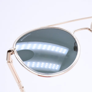 極美品 BURBERRY バーバリー ダブルブリッジ チェック柄 サングラス DY3487626 メタル ゴールド金具 サイズ55◻︎20 中古 4a008499