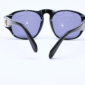 Very Good Condition CHANEL Sunglasses Eyewear 01452 94305 Black Gold Hardware Used 4a008514