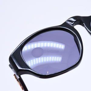 Very Good Condition CHANEL Sunglasses Eyewear 01452 94305 Black Gold Hardware Used 4a008514