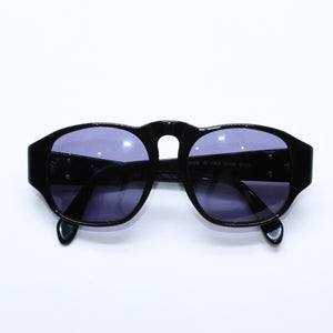 Very Good Condition CHANEL Sunglasses Eyewear 01452 94305 Black Gold Hardware Used 4a008514