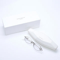 新品同様 GENTLE MONSTER ジェントルモンスター Gleam02 サングラス メガネ メタル ラインストーン シルバー金具 中古 4a008440