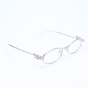 新品同様 GENTLE MONSTER ジェントルモンスター Gleam02 サングラス メガネ メタル ラインストーン シルバー金具 中古 4a008440