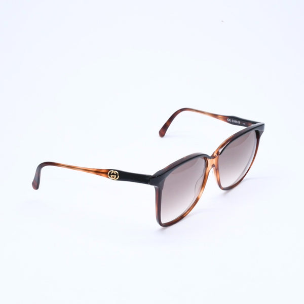 Very Good Condition GUCCI Gucci Teardrop Sunglasses Eyewear Interlocking GG2106/S Brown Gold Used 4a008436