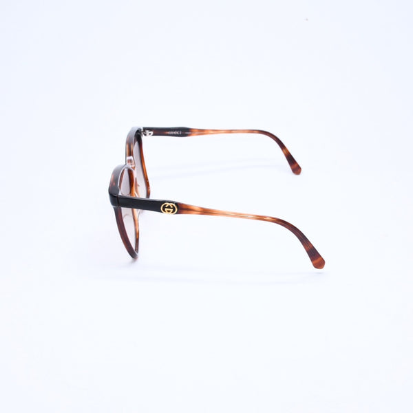 Very Good Condition GUCCI Gucci Teardrop Sunglasses Eyewear Interlocking GG2106/S Brown Gold Used 4a008436