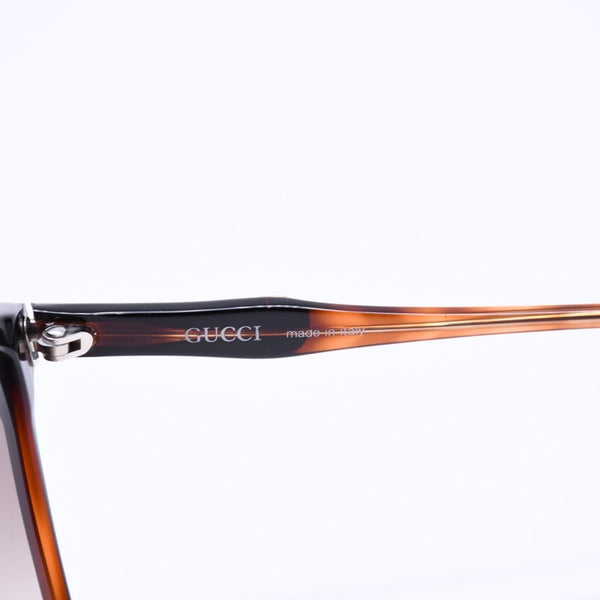 Very Good Condition GUCCI Gucci Teardrop Sunglasses Eyewear Interlocking GG2106/S Brown Gold Used 4a008436