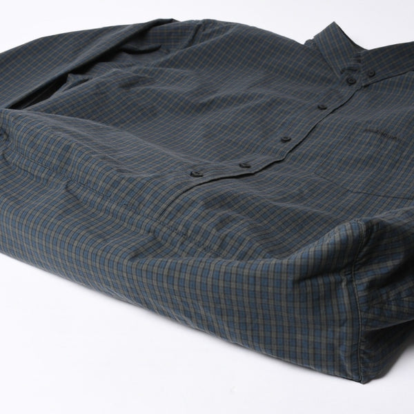 New unused BALENCIAGA handbag shirt bag close bag 811677 cotton green used 4a000856