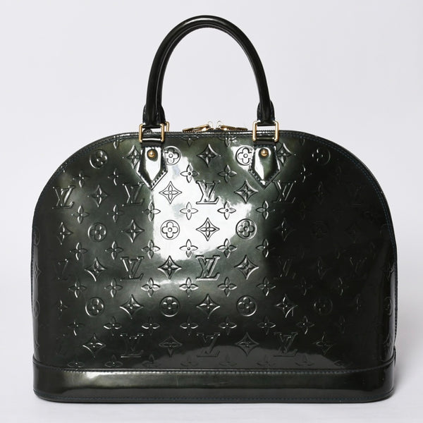LOUIS VUITTON Alma GM handbag M91612 Monogram Vernis Brugnuit Gold hardware Good condition Used 4a000753