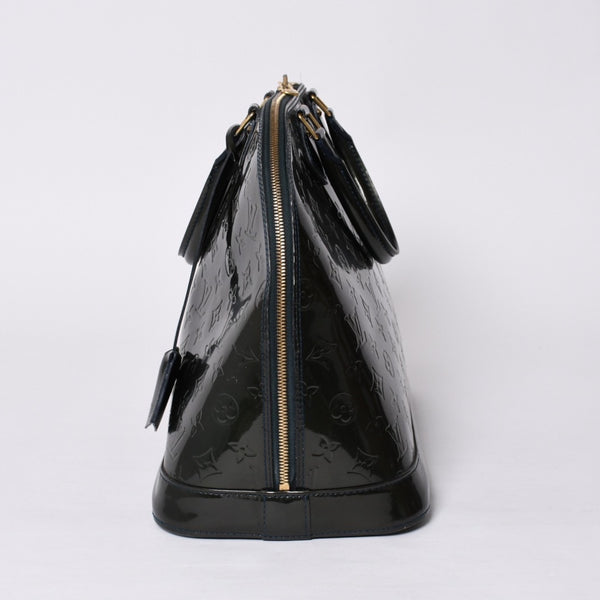 LOUIS VUITTON Alma GM handbag M91612 Monogram Vernis Brugnuit Gold hardware Good condition Used 4a000753