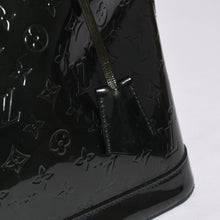 画像をギャラリービューアに読み込む, LOUIS VUITTON ルイヴィトン アルマGM ハンドバッグ M91612 モノグラム ヴェルニ ブルーニュイ ゴールド金具 美品 中古 4a000753