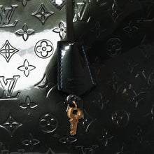 画像をギャラリービューアに読み込む, LOUIS VUITTON ルイヴィトン アルマGM ハンドバッグ M91612 モノグラム ヴェルニ ブルーニュイ ゴールド金具 美品 中古 4a000753