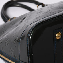画像をギャラリービューアに読み込む, LOUIS VUITTON ルイヴィトン アルマGM ハンドバッグ M91612 モノグラム ヴェルニ ブルーニュイ ゴールド金具 美品 中古 4a000753