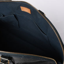 画像をギャラリービューアに読み込む, LOUIS VUITTON ルイヴィトン アルマGM ハンドバッグ M91612 モノグラム ヴェルニ ブルーニュイ ゴールド金具 美品 中古 4a000753