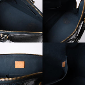 LOUIS VUITTON Alma GM handbag M91612 Monogram Vernis Brugnuit Gold hardware Good condition Used 4a000753