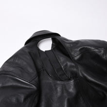 画像をギャラリービューアに読み込む, 新品未使用 BALENCIAGA バレンシアガ ハンドバック シャツバッグ close bag 811992 レザー ブラック 中古 4a000855