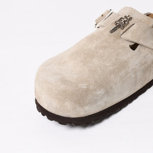 新品未使用 CHROME HEARTS クロムハーツ × BIRKENSTOCK ビルケンシュトック BOSTON ボストン ミュール サイズ44 ガンスリンガー 中古 4a009116