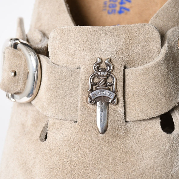 新品未使用 CHROME HEARTS クロムハーツ × BIRKENSTOCK ビルケンシュトック BOSTON ボストン ミュール サイズ44 ガンスリンガー 中古 4a009116
