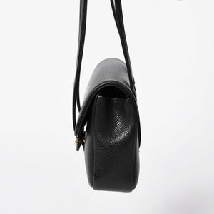 新品同様 CHANEL シャネル ストラップ クラッチ ワンショルダーバッグ AP5068 ランダム番台 ココマーク キャビアスキン 中古 4a009073
