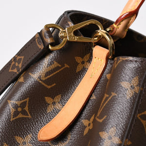 極美品 LOUIS VUITTON ルイヴィトン モンテーニュMM モノグラム ハンドバッグ M41056 ブラウン 中古 4a009085