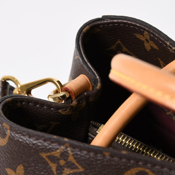 極美品 LOUIS VUITTON ルイヴィトン モンテーニュMM モノグラム ハンドバッグ M41056 ブラウン 中古 4a009085