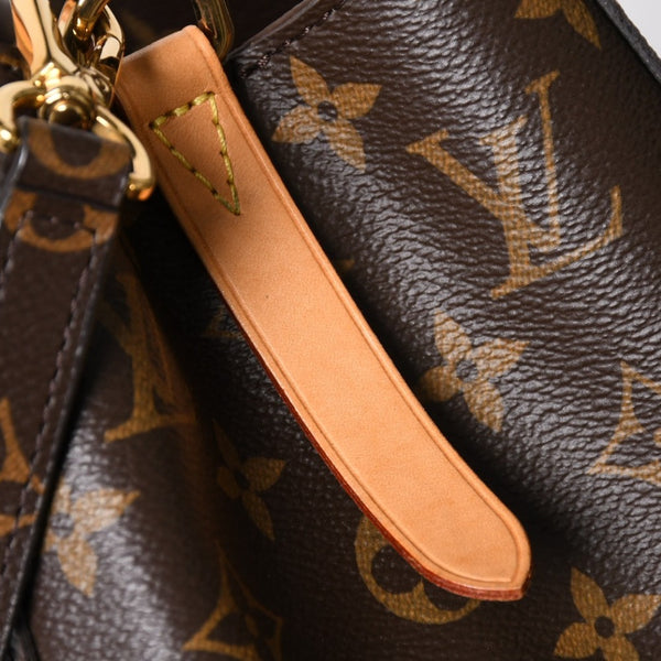 極美品 LOUIS VUITTON ルイヴィトン モンテーニュMM モノグラム ハンドバッグ M41056 ブラウン 中古 4a009085