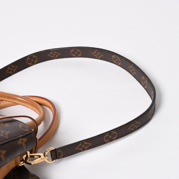 極美品 LOUIS VUITTON ルイヴィトン モンテーニュMM モノグラム ハンドバッグ M41056 ブラウン 中古 4a009085
