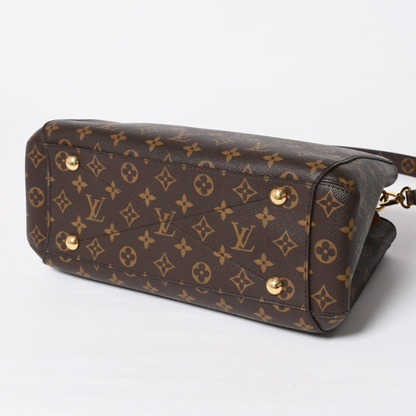 極美品 LOUIS VUITTON ルイヴィトン モンテーニュMM モノグラム ハンドバッグ M41056 ブラウン 中古 4a009085