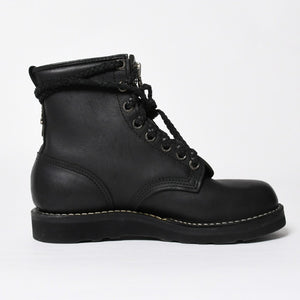 極美品 CHROME HEARTS クロムハーツ × WESCO ウエスコ FIREMAN CENTER ZIP ファイヤーマンブーツ サイズ8 1/2E ブラック 中古 4a009092